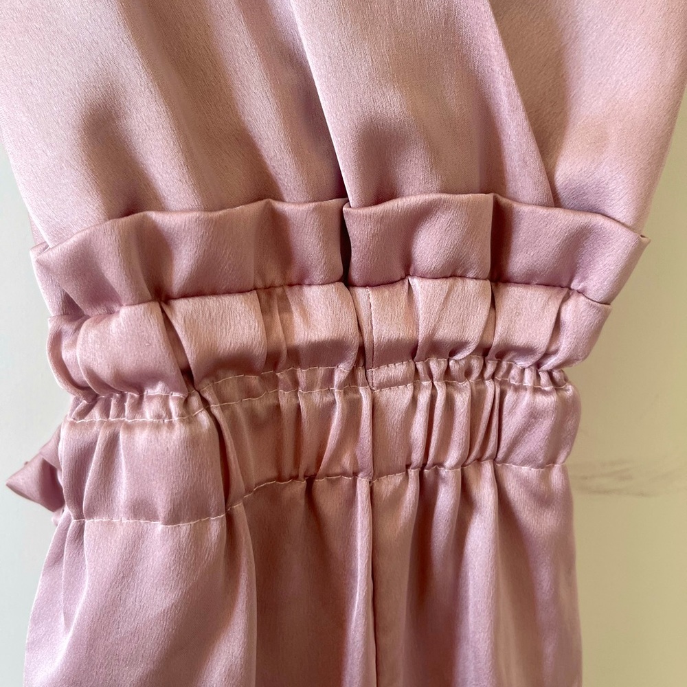 Pink Silk Jumpsuit